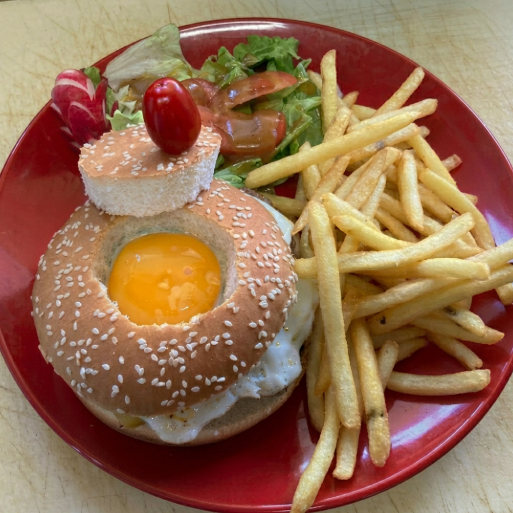 Burger à cheval